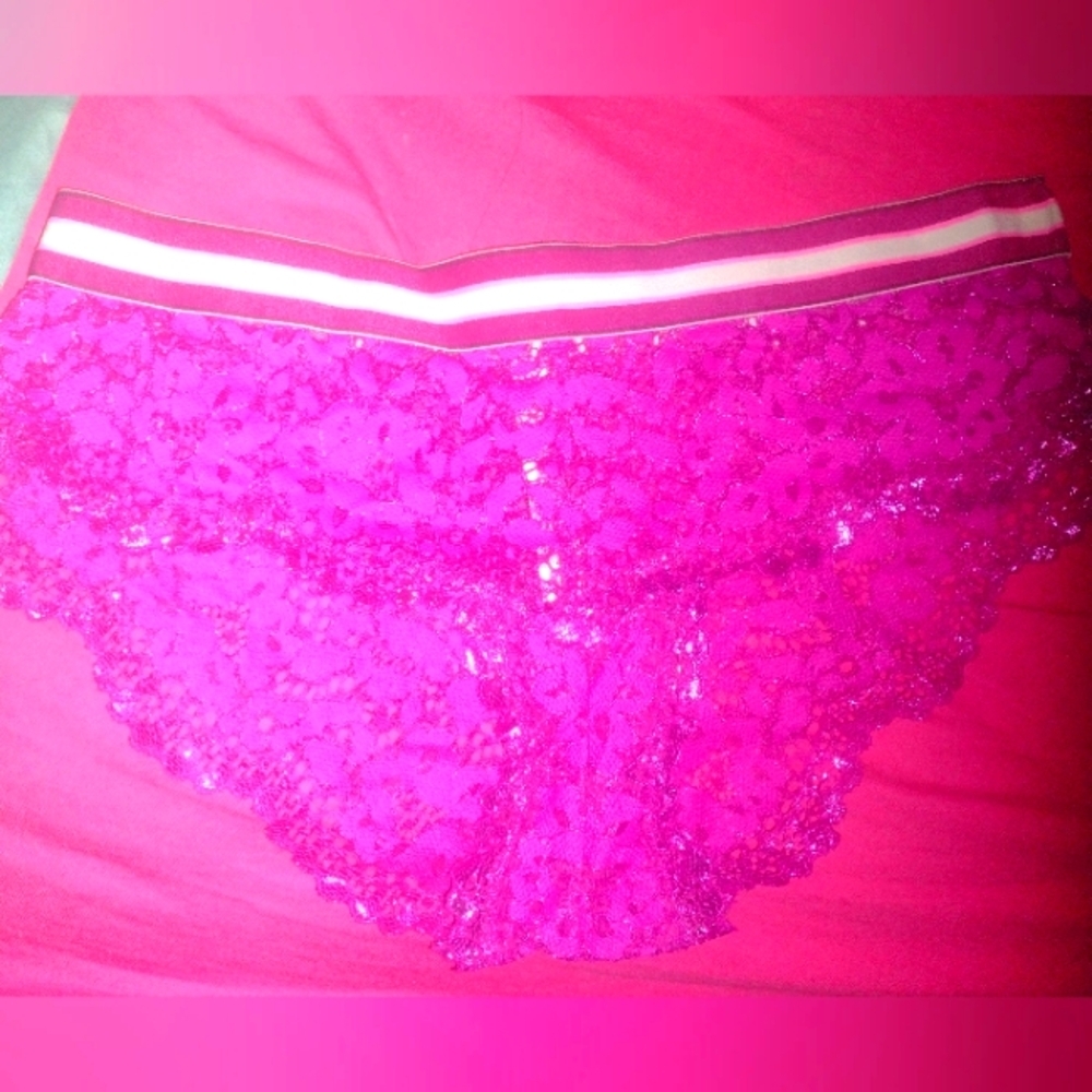 Victoria's Secret Panty Shimmery Crochet Lace Body by Victoria sz M New